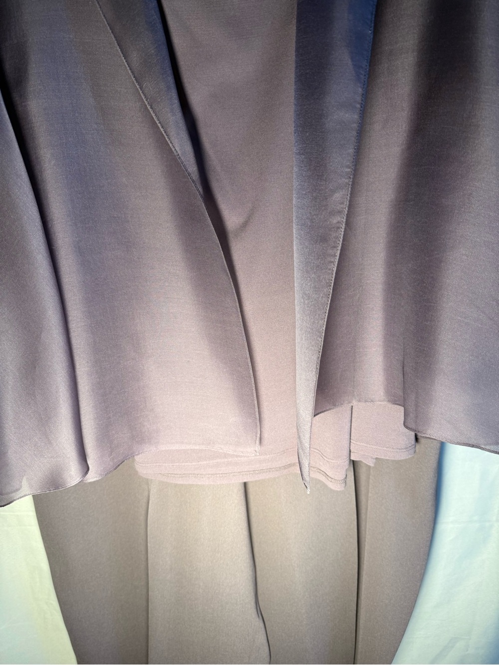 Eileen Fisher 2X Silk Lavender Sheer Open-Front Jacket - Picture 8 of 9